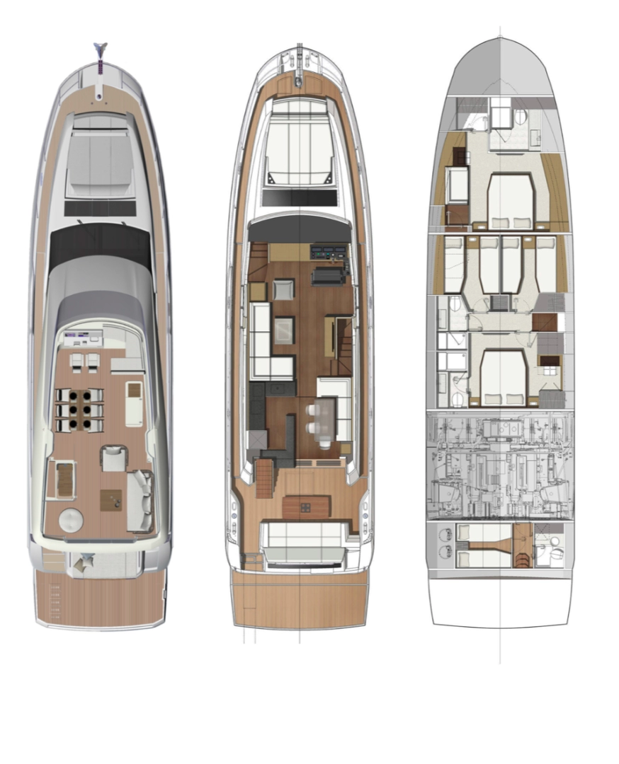 Pronájem Jachta Prestige Yachts s licencí