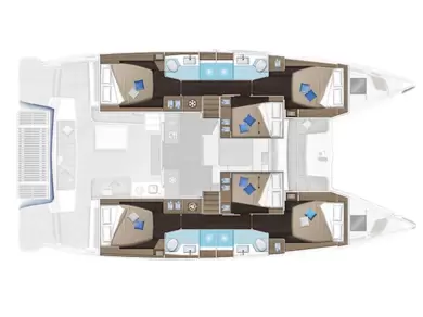 Pronájem Katamarán v Donji Seget -Lagoon Lagoon 51