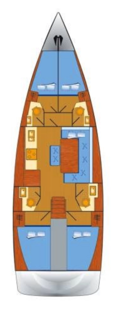 Pronajmout si Dufour Dufour 460 Grand Large v Kaštela