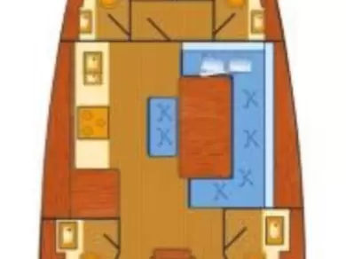 Pronajmout si Dufour Dufour 460 Grand Large v Kaštela