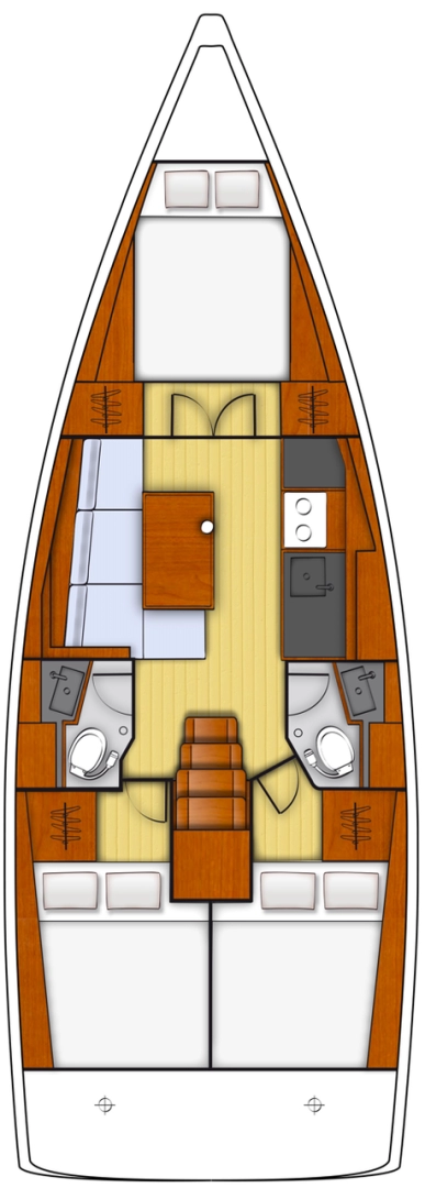 Pronájem Plachetnice v Biograd Na Moru -Bénéteau Oceanis 38.1