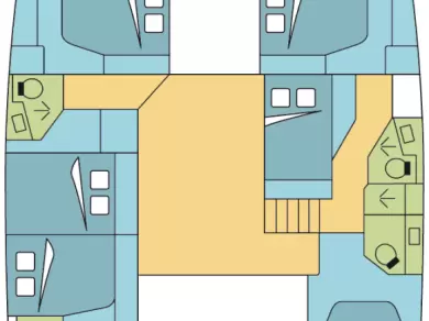 Pronájem Katamarán Fountaine Pajot s licencí