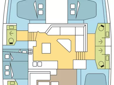 Fountaine Pajot Tanna 47 jednotlivci a charterové společnosti v Olbia