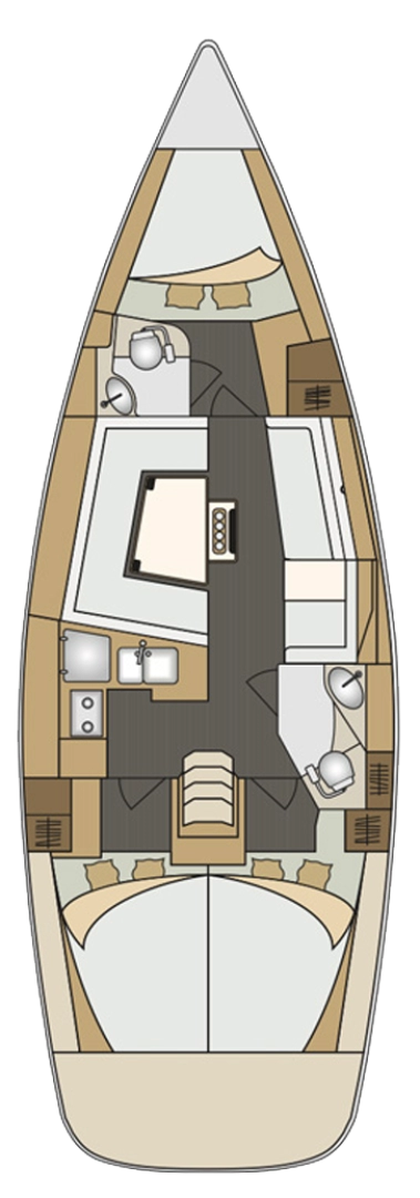 Pronájem lodi Elan Impression 40 v Biograd Na Moru na Samboatu
