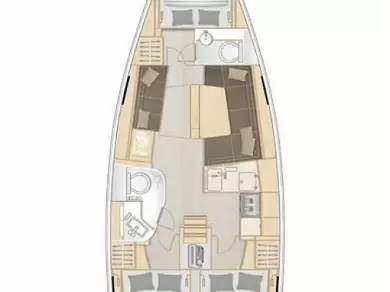 Hanse Hanse 388 jednotlivci a charterové společnosti v Betina