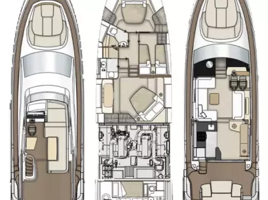 Pronájem jachty v Kaštela -Azimut Azimut 55 Fly na Samboatu