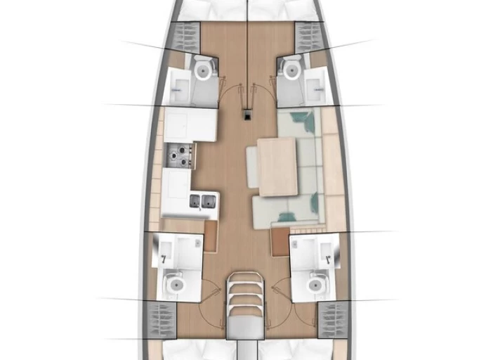 Jeanneau Sun Odyssey 490 jednotlivci a charterové společnosti v Lavrio