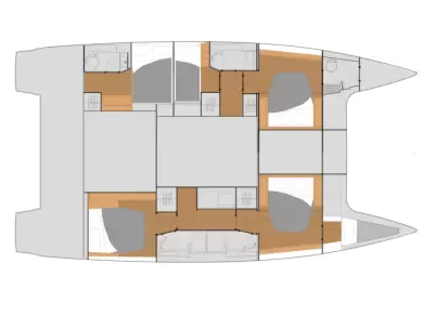Pronájem Katamarán Fountaine Pajot s licencí