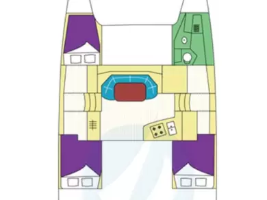 Pronájem Katamarán Fountaine Pajot s licencí