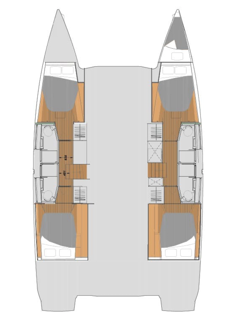 Pronájem Katamarán Fountaine Pajot s licencí