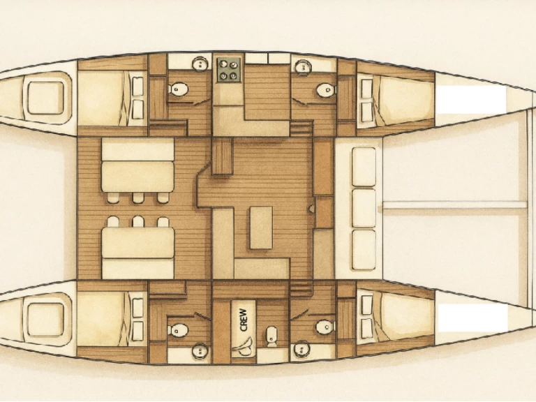 Pronájem Katamarán Lagoon s licencí
