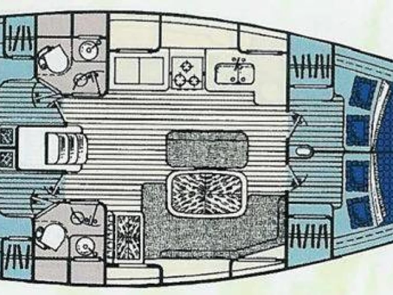 Pronájem lodi sailboat orca 43 v Formia na Samboatu