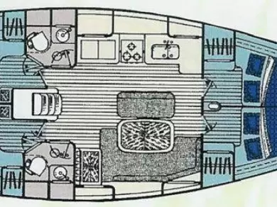 Pronájem lodi sailboat orca 43 v Formia na Samboatu