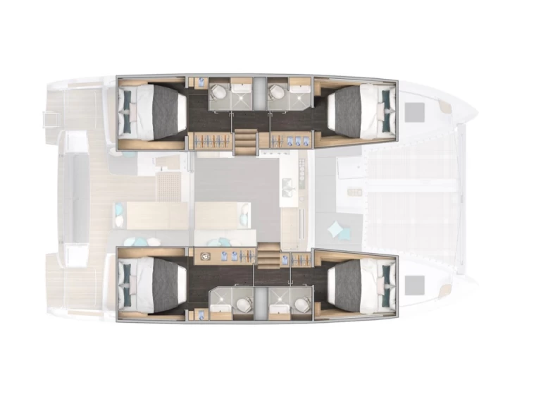 Pronájem Katamarán Lagoon s licencí