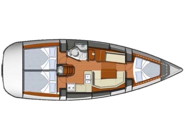 Pronájem lodi Jeanneau Sun Odyssey 36 v Nikiána na Samboatu