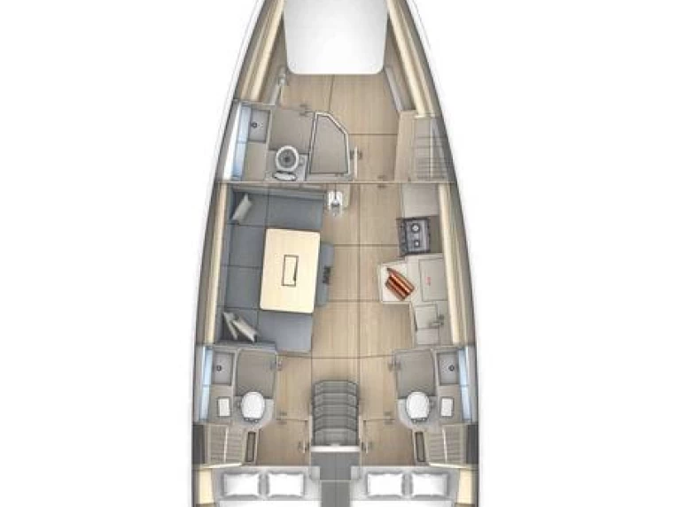 Pronájem Plachetnice v Lavrio -Dufour Dufour 41