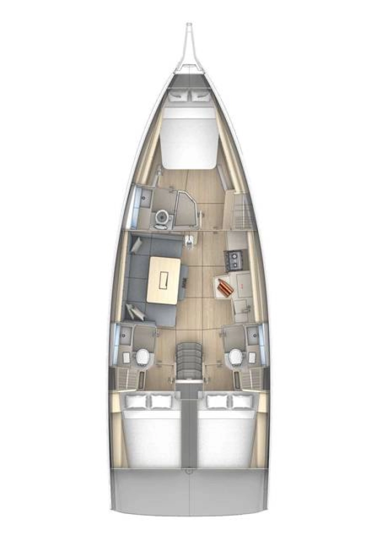Pronájem Plachetnice v Lavrio -Dufour Dufour 41