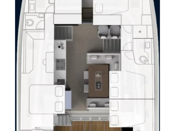 Pronajmout si Aventura Aventura 50 - 4 + 1 cab. v Alimos