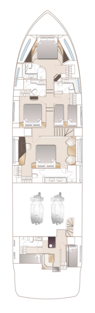 Pronájem Jachta v Alimos -Princess Princess Y85