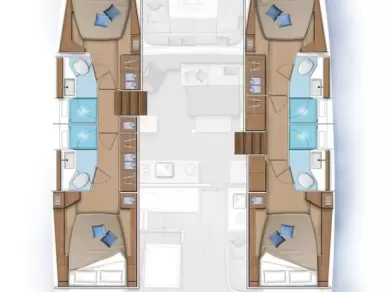 Pronájem jachty v Göcek  -Lagoon Lagoon 46 na Samboatu