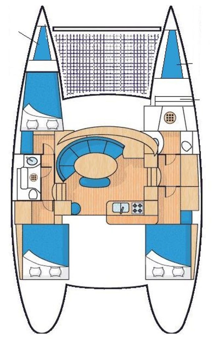 Pronájem Katamarán Lagoon s licencí