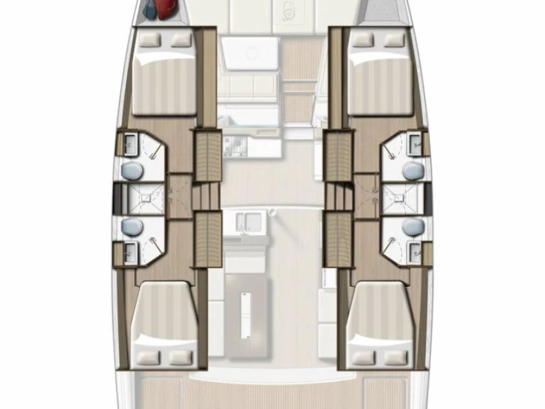 Pronájem jachty v Plataniás -Bali Bali 4.2 na Samboatu
