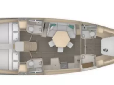 Pronájem Plachetnice v Alimos -Dufour Dufour 44