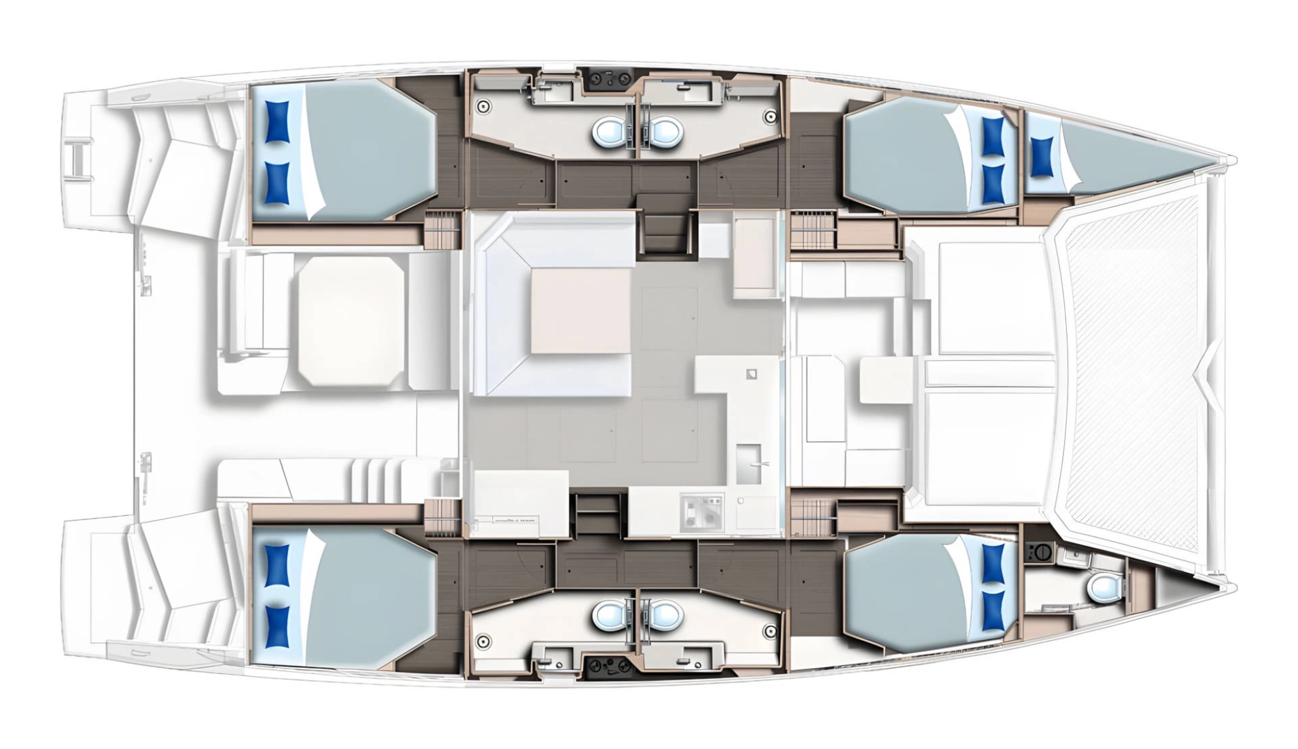 Pronájem Katamarán Leopard Catamarans / Robertson & Caine s licencí