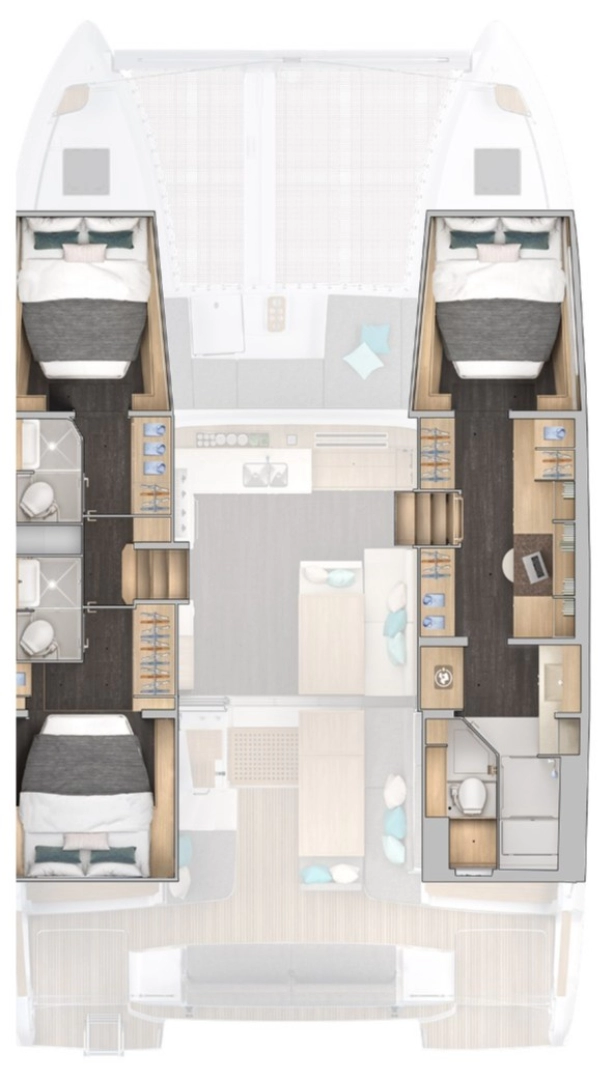 Pronajmout Katamarán se skipperem či ne Lagoon v Parham Town