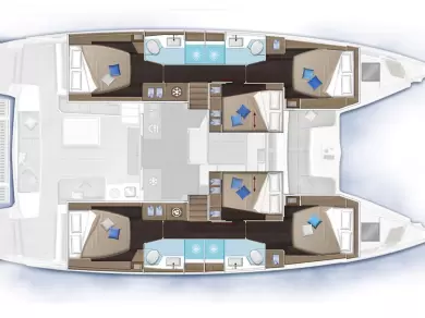 Pronajmout Katamarán se skipperem či ne Lagoon v Kaštela