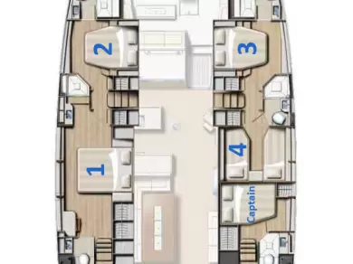 Pronájem lodi Capo d'Orlando lákavé ceny Bali 5.4