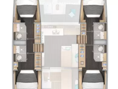 Pronájem lodi Kos lákavé ceny Lagoon 43