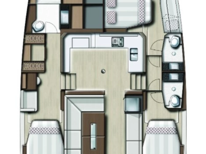 Pronájem jachty v Nidri -Bali Bali Catspace Voile na Samboatu