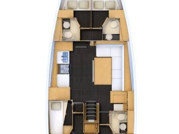 Pronájem Plachetnice v Nidri -Jeanneau Jeanneau 54