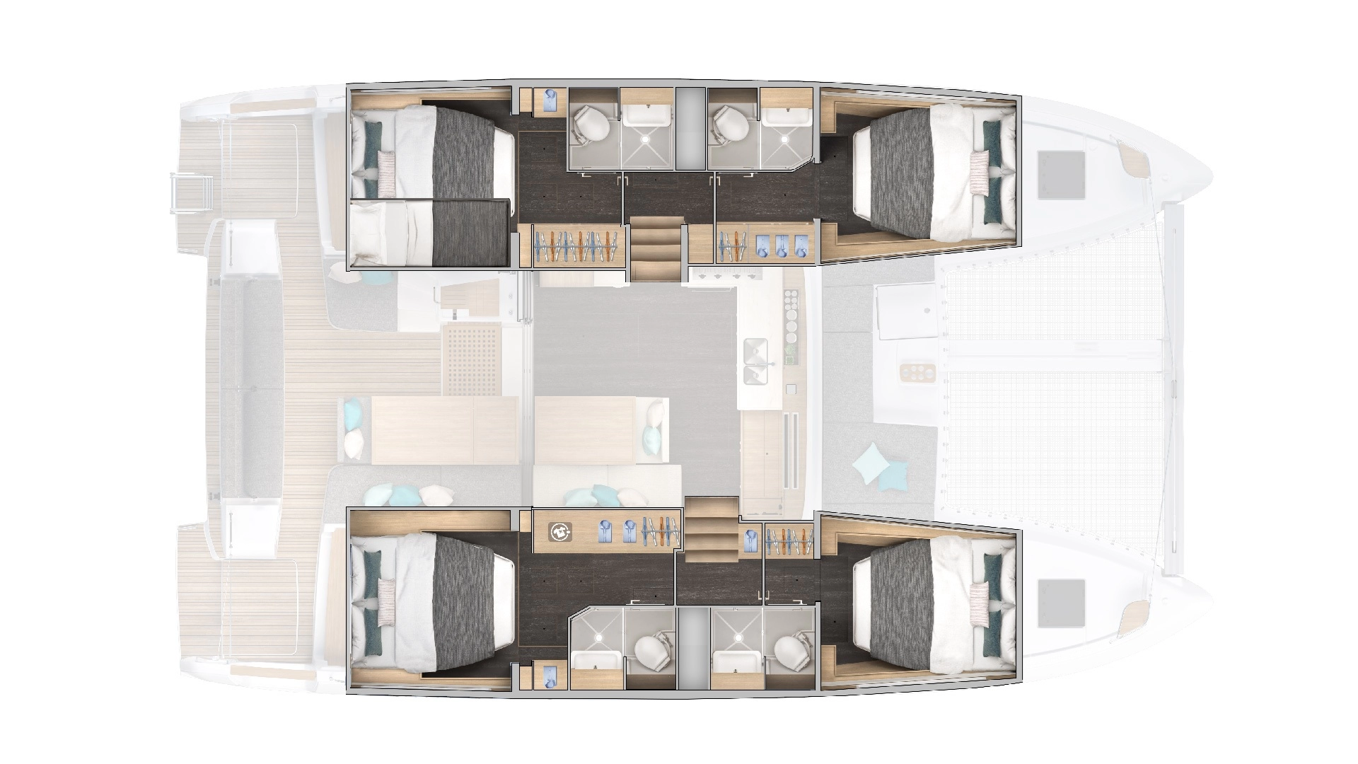 Pronájem jachty v Benítses -Lagoon Lagoon 43 na Samboatu