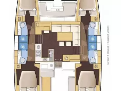 Lagoon Lagoon 46 jednotlivci a charterové společnosti v Nidri