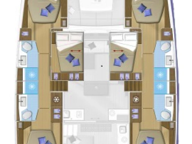 Pronájem jachty v Nidri -Lagoon Lagoon 50 na Samboatu