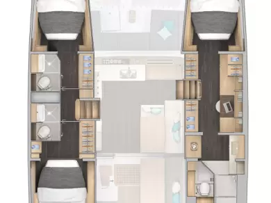 Pronájem Katamarán Lagoon s licencí