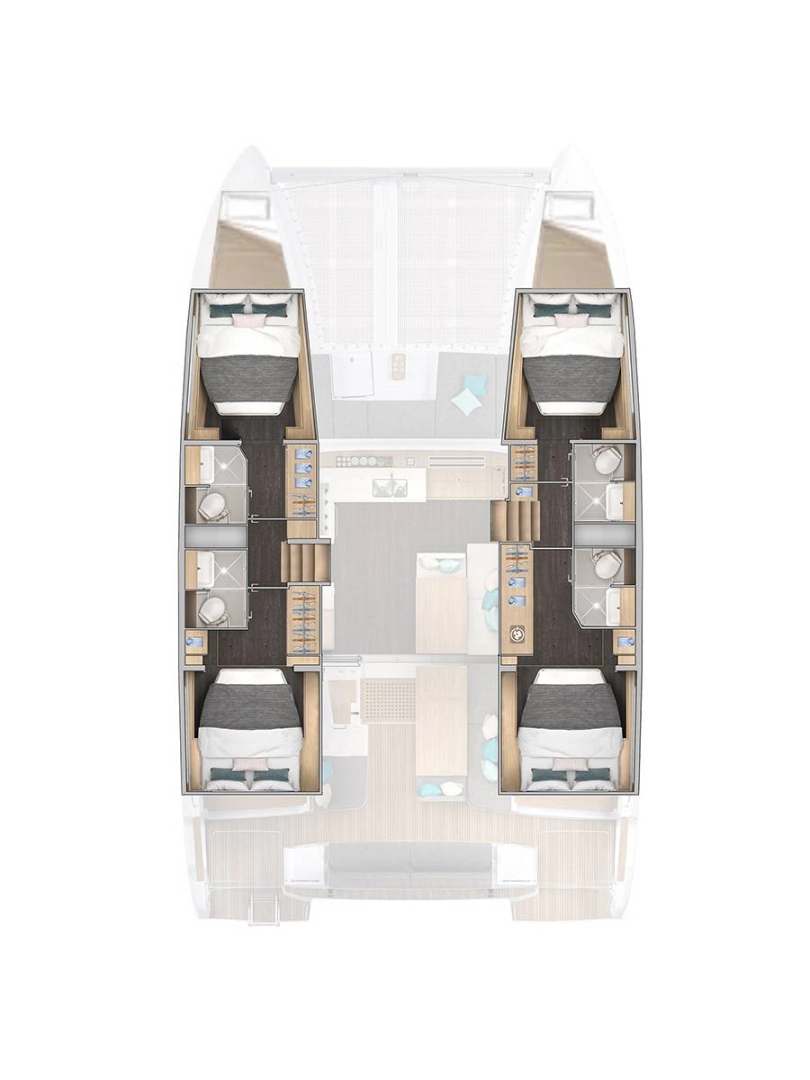 Pronajmout si Lagoon Lagoon 43 v Rogoznica