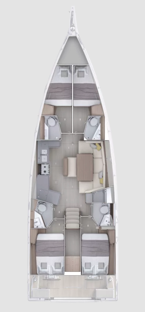 Pronájem Plachetnice Bénéteau s licencí