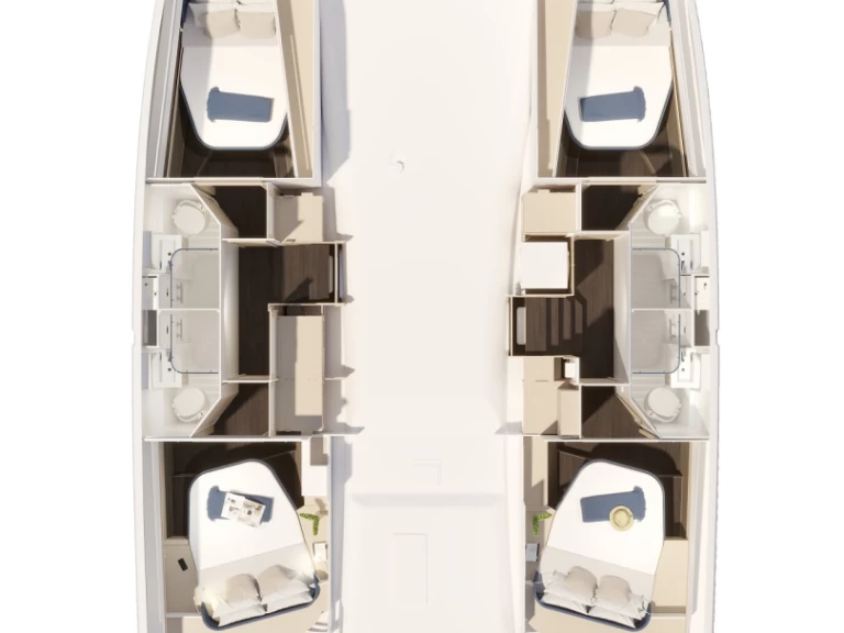 Pronajmout si Fountaine Pajot Fountaine Pajot FP 44 Quatuor - 4 + 2 cab. v Preveza