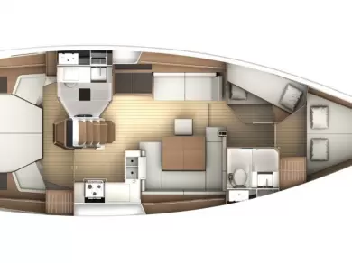 Pronájem Plachetnice Jeanneau s licencí