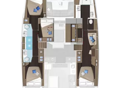 Pronajmout Katamarán se skipperem či ne Lagoon v Pula