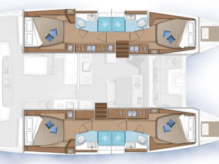Pronájem Katamarán v Rogoznica -Lagoon Lagoon 46