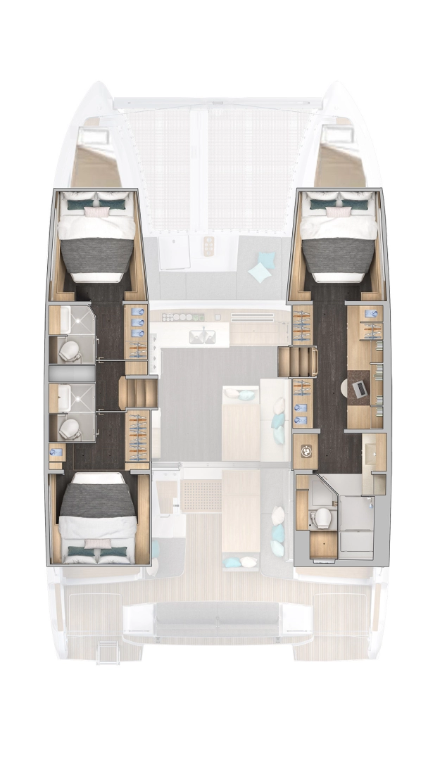 Pronájem Katamarán v Šibenik  -Lagoon Lagoon 43