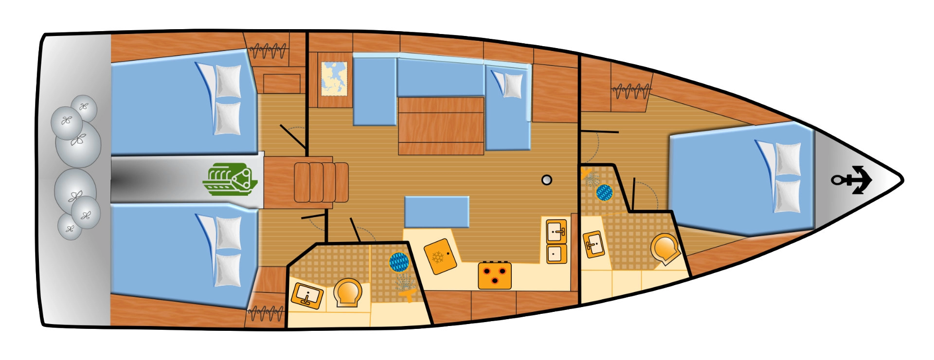 Pronájem jachty v Rogoznica -Bénéteau Oceanis 40.1 na Samboatu