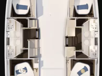 Pronájem jachty v Nikiána -Fountaine Pajot Fountaine Pajot FP 41 Quatuor 4 na Samboatu