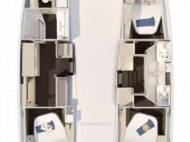 Pronájem Katamarán Fountaine Pajot s licencí