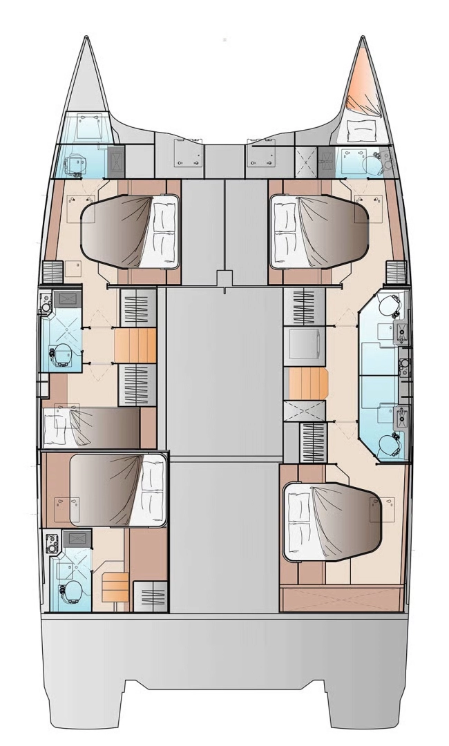 Pronájem Katamarán v Frenchtown -Fountaine Pajot Fountaine Pajot FP 48 Quintet 5