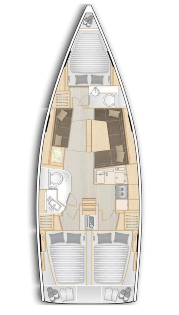 Pronajmout si Hanse Hanse 388 v Denia